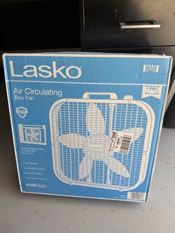 20-inch box fan white laco brand