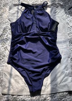 Blue One Piece Bathing Suit