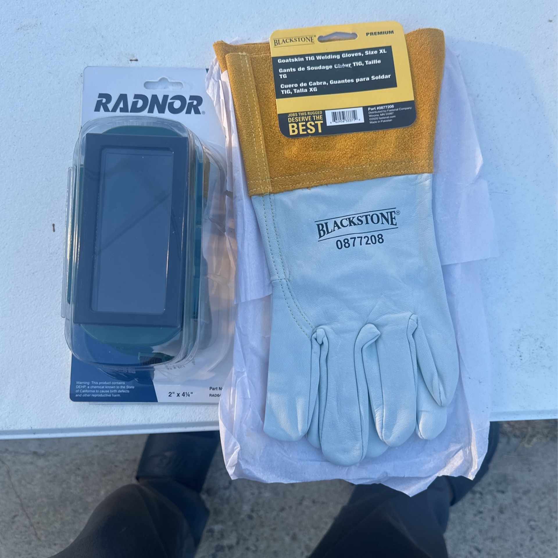 Welding Goggles And Gloves