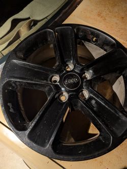 4 Jeep Wrangler / Gladiator OEM 18” Black Wheel – Excellent Condition – Rim 9255 