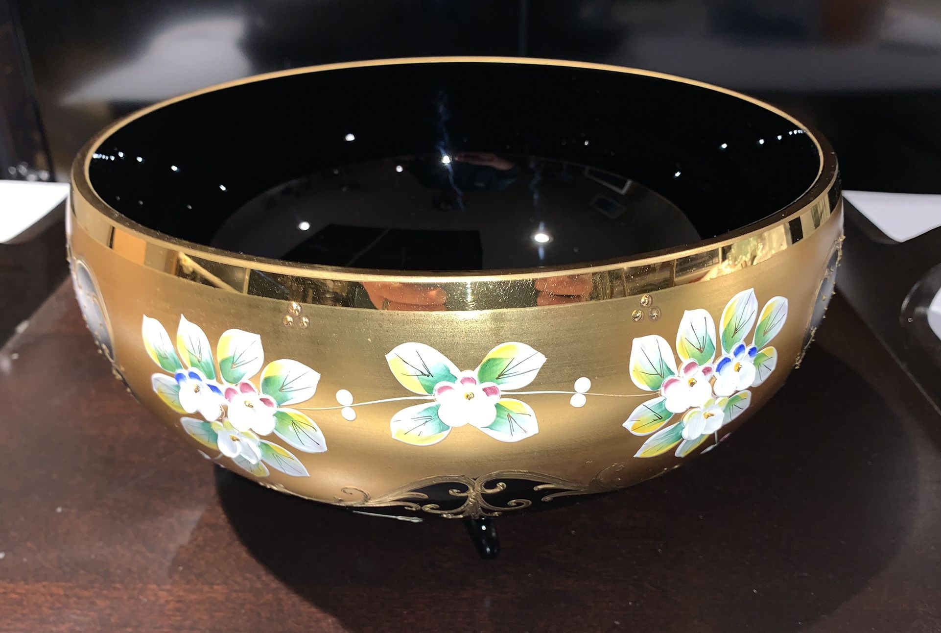 Slavia Glassworks Handmade Bohemian Crystal Glass Bowl