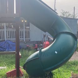 Swing-n-slide 7ft Green Turbo Tube  Slide
