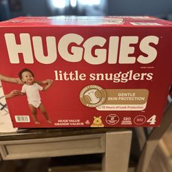 Huggies Brand New Size 4 And 120 Diapers 