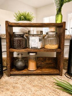 ✨ Handcrafted Wooden Countertop Shelf – Elegant, Functional & Made to Last ✨