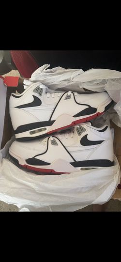 Size 11.5 - Nike Air Flight 89 White Black