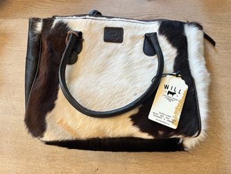NEW Will Leather Goods Cowhide Tote Bag