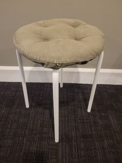 White IKEA stool Plant Stand