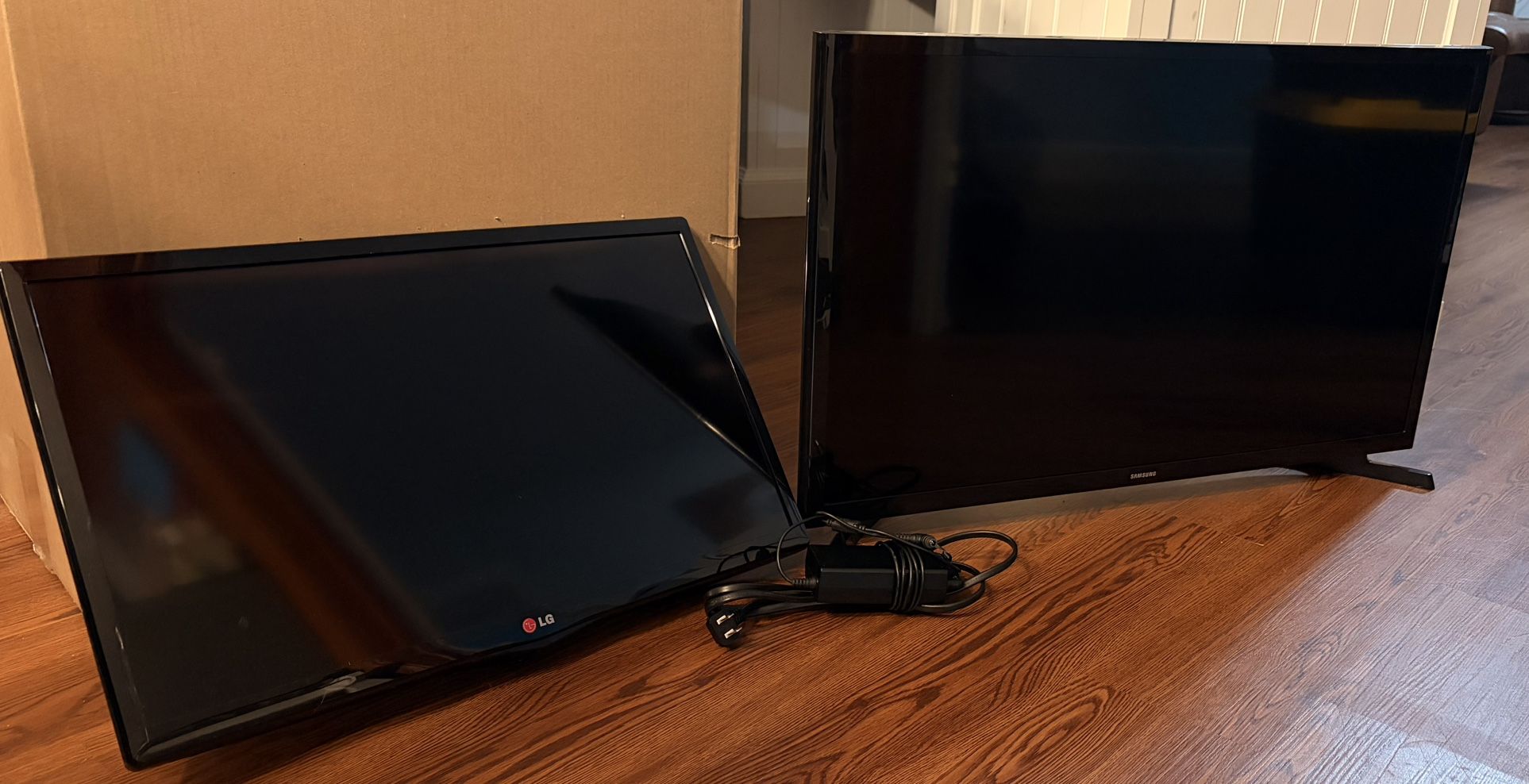 Barely Used 2 TVs For Sale With 1 Power Cord