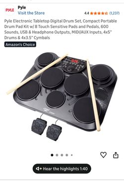 Pyle electric drum set