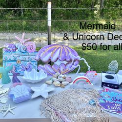 Mermaid & Unicorn Decor