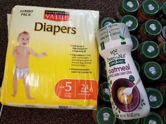 size5 diapers & baby food