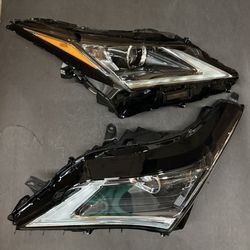 Pair 2016-2019 Lexus RX350 RX450h w/o AFS LED Projector Headlights Headlamps Assembly Left Right Side