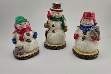 Hallmark Snowmen of Mitford Tabletop Figurines - Set of 3