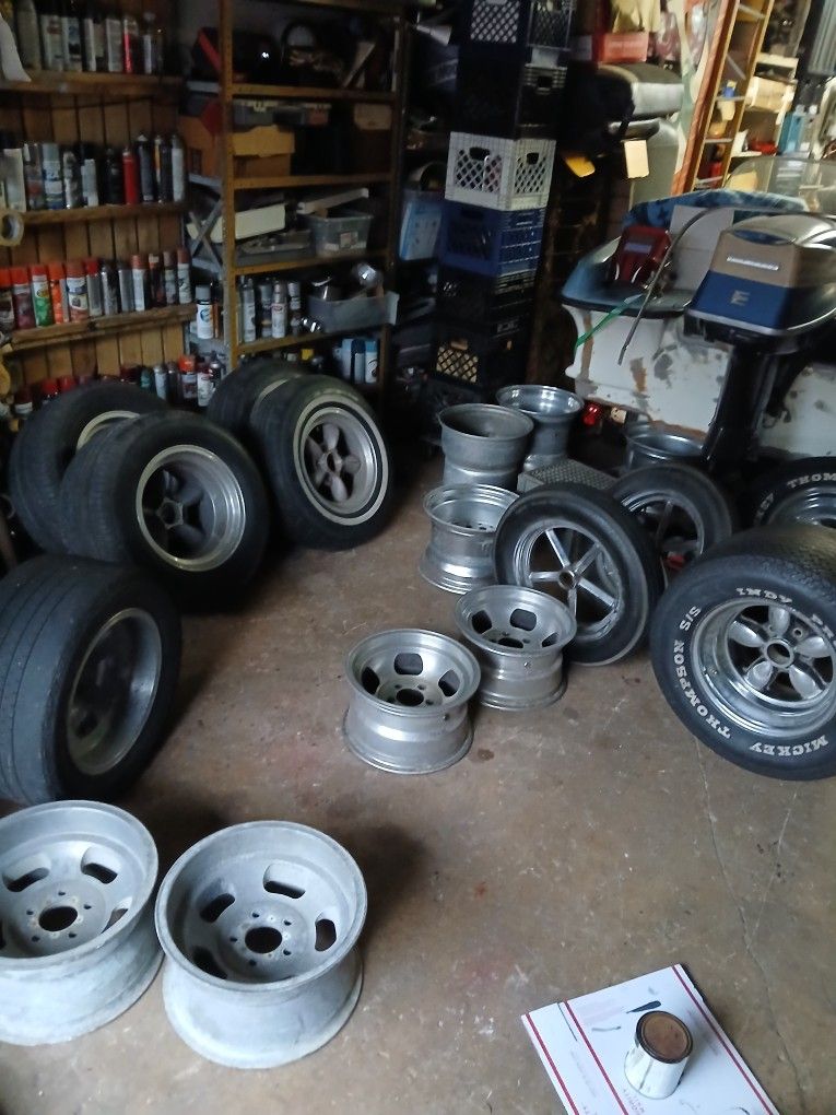 Vintage Mag Wheels American Racing Torque Thrust Slots...