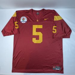 Nike USC Trojans #5 Reggie Bush Rose Bowl Jersey Men’s Size XXL Vintage 2005-06