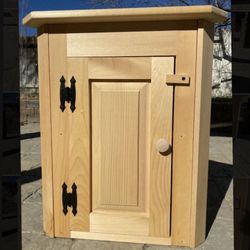 Corner Cabinet, Unfinished Pine