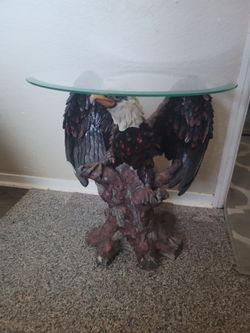 Bald Eagle Glass Table $125 Pickup In Oakdale
