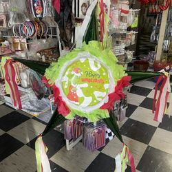 Grinch Piñata Christmas 