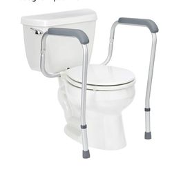 Medline Toilet Safety Rail For Seniors Height Adjustable Toilet Safety Frame