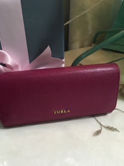 WALLET HOT PINK LEATHER WALLET FURLA 