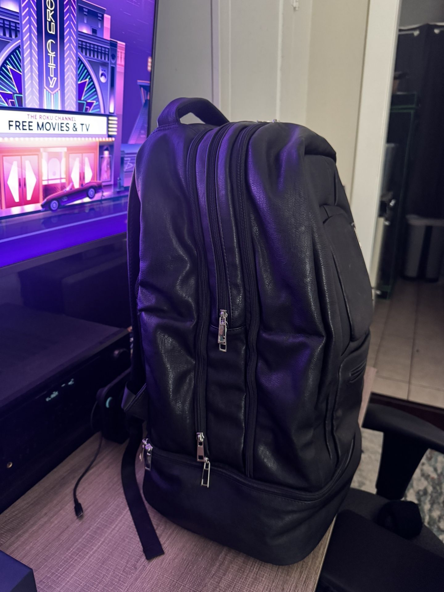 Sole Premise Leather Sneaker Bag Luggage Backpack