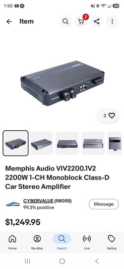 Memphis Six Five Series Car Amplifier