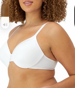 2 Maidenform Women's Comfort Devotion Underwire BraFull Coverage Convertible T-Shirt Bra 38C White