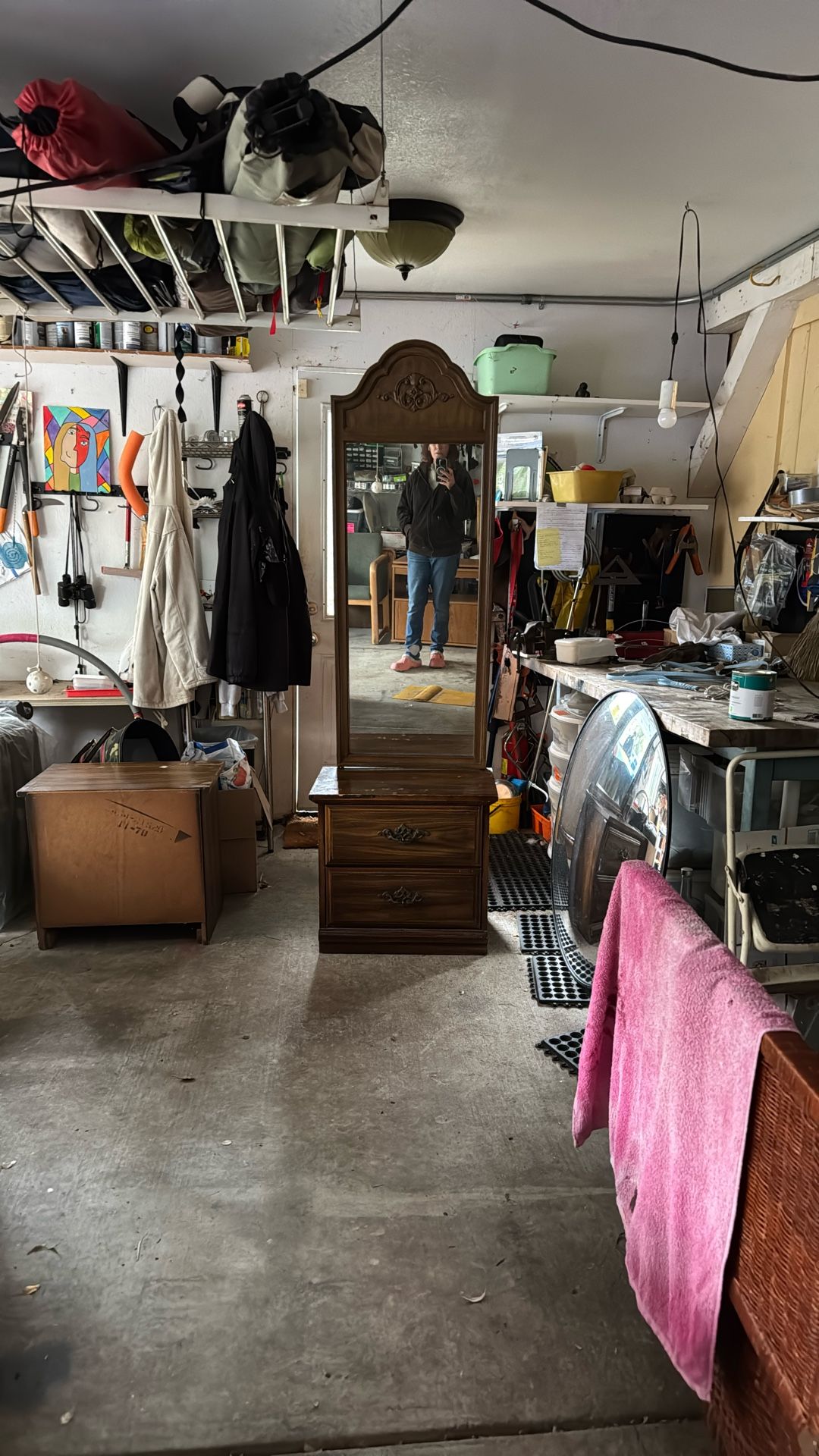 2 Side Tables And Mirrors