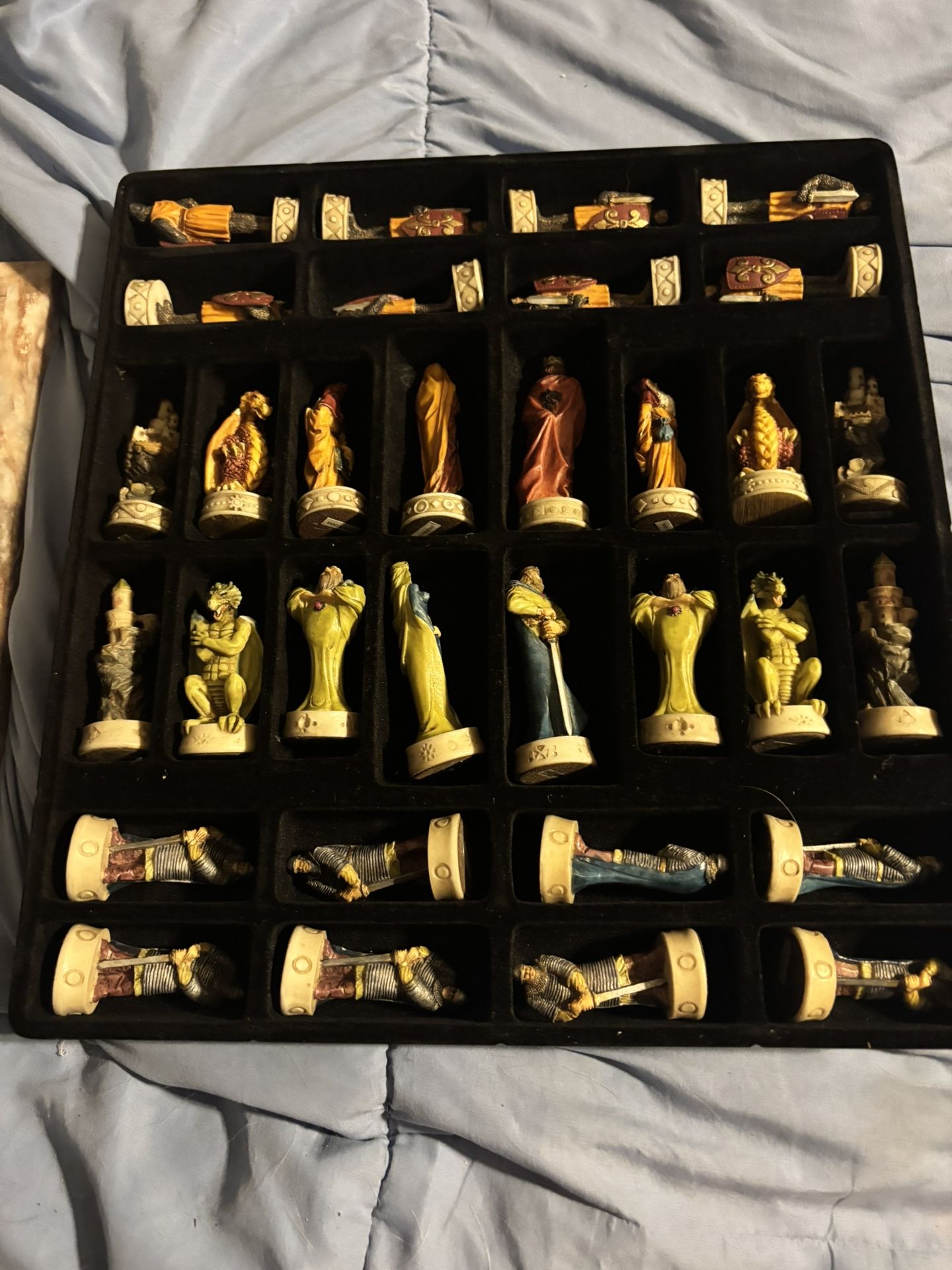 King Arthur Chess Set And Marble Board
