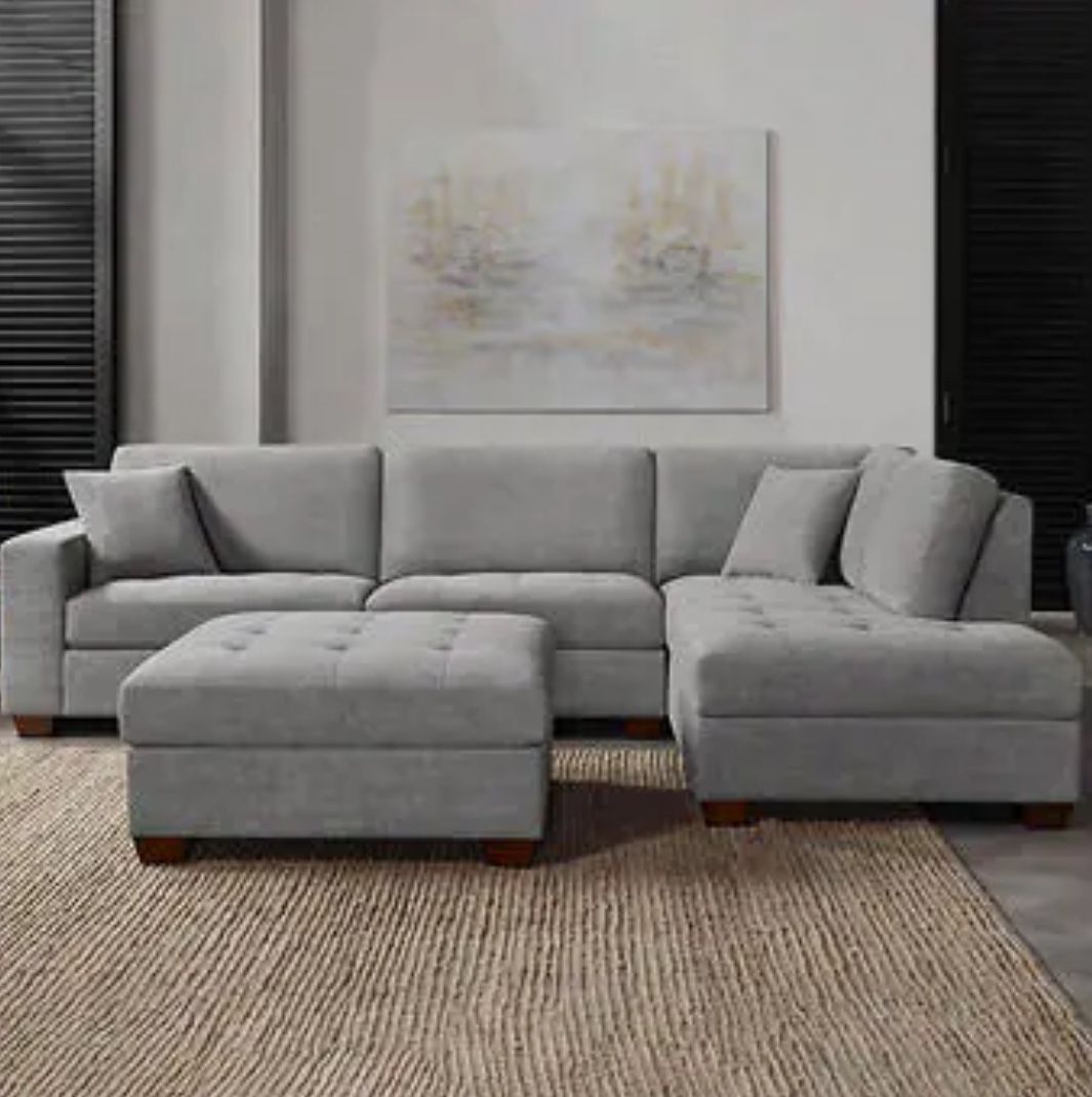 Miles Fabric Sectional New! Great Price!