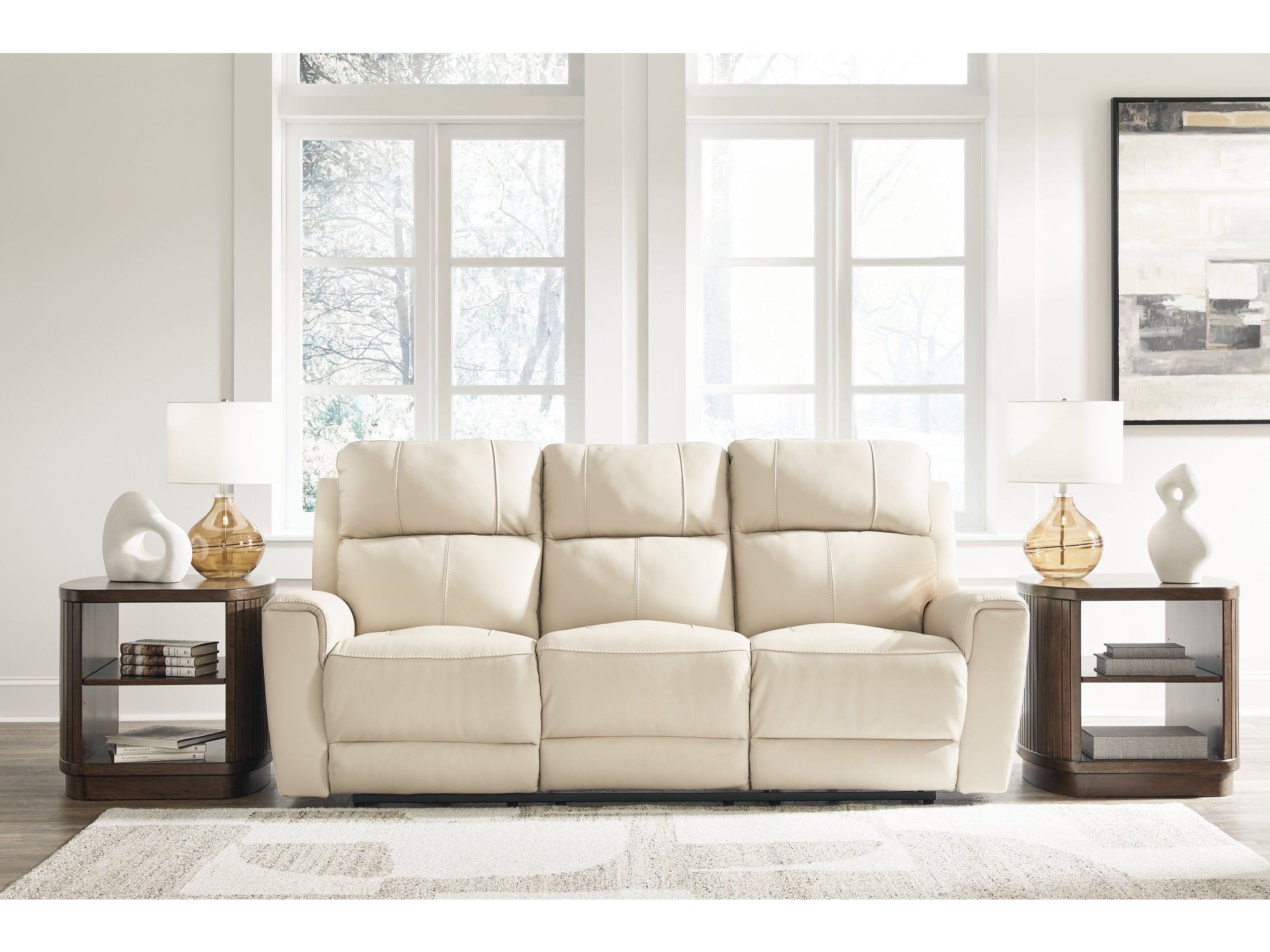 Dahlmoore Almond Reclining Power Sofa