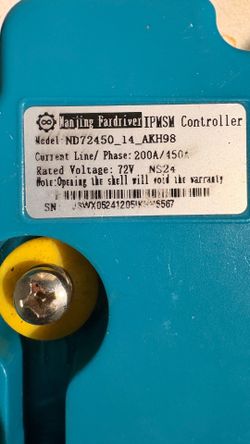 Nd72450 72v 200a High Power Programmable Controller For 3-5kw Bldc Qs