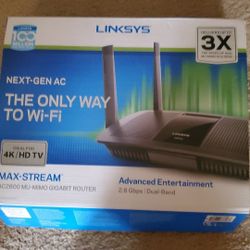 LINKSYS MAX-STREAM .AC2600 MU-MiMO GIGA BIT ROUTER.