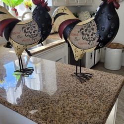 Chicken Statue Home Decor 