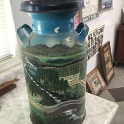 Hand, painted antique, milk, jugs