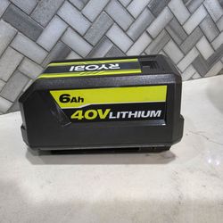 RYOBI
40V Lithium-Ion 6.0 Ah High Capacity Battery