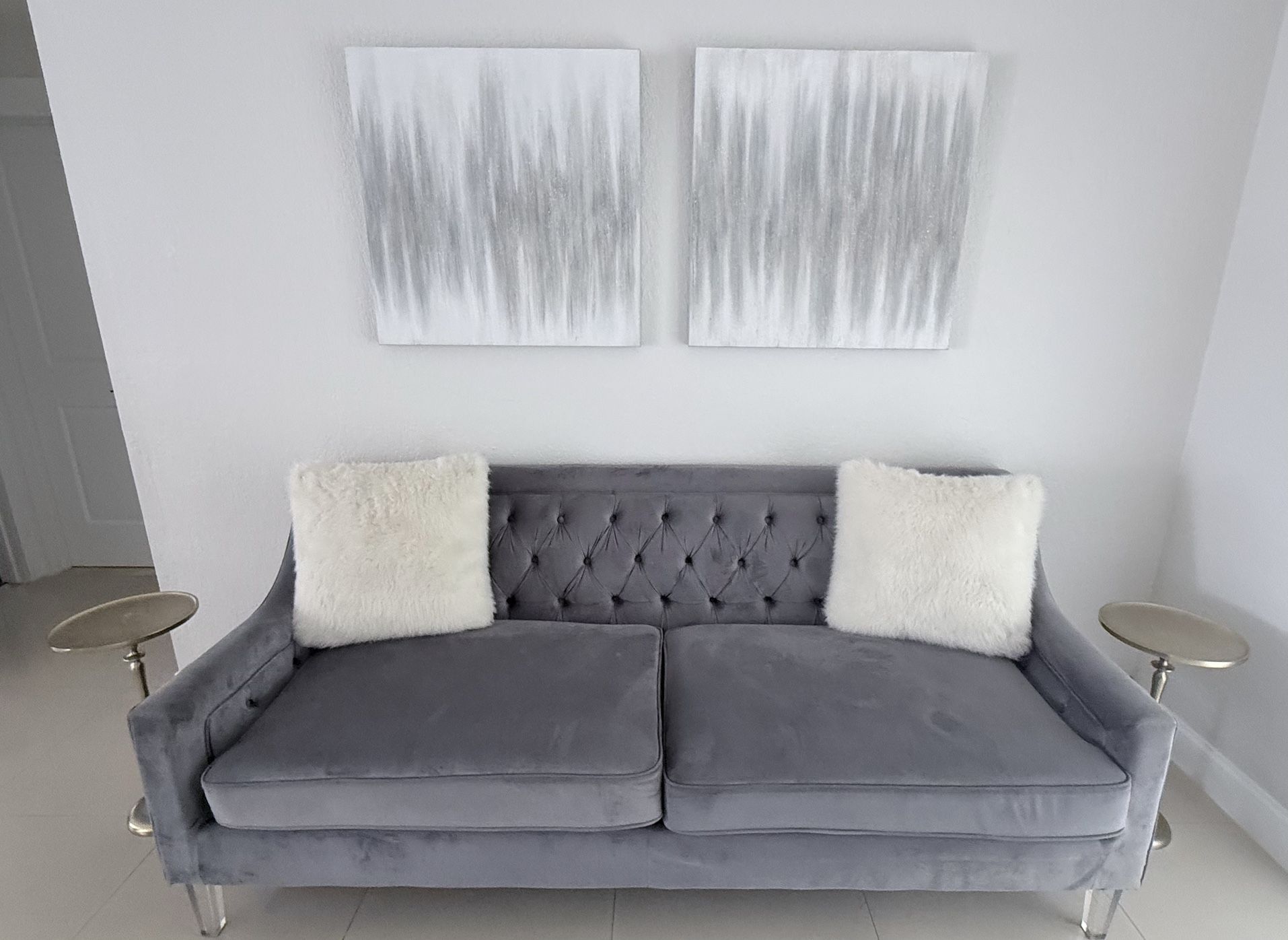 Gray Sofa - LIKE NEW!!
