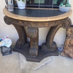 Entry Console Carved Table