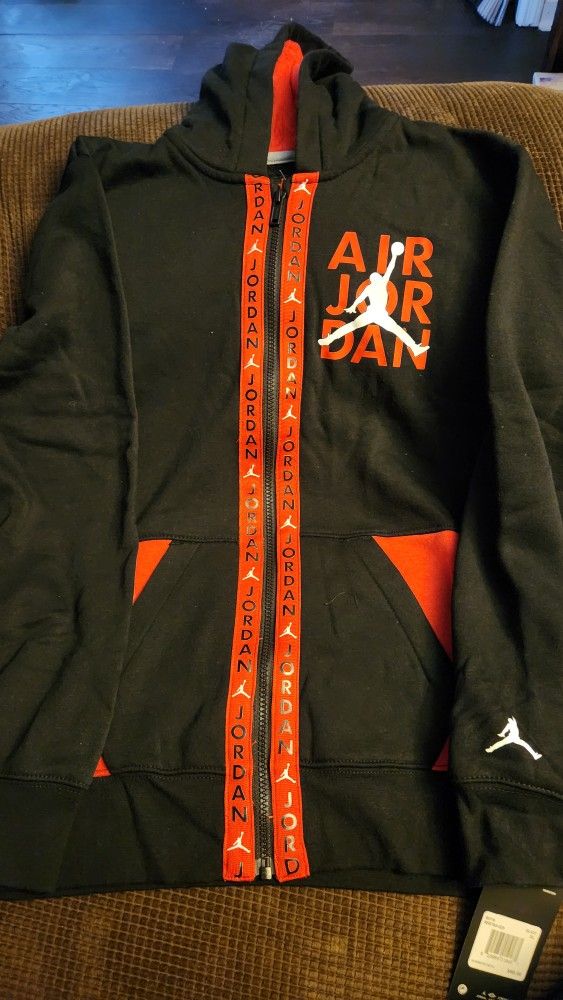 Nike Jordan Felpa VERTICAL TAPE da bambino - 95B763-02 Boys XL 13-15 Yrs