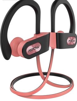 Mpow Flame Bluetooth Headphones Waterproof IPX7, Wireless Earbuds Sport, Richer Bass HiFi Stereo in-Ear Earphones w/Mic, Case, 7-9 Hrs Playback Noise