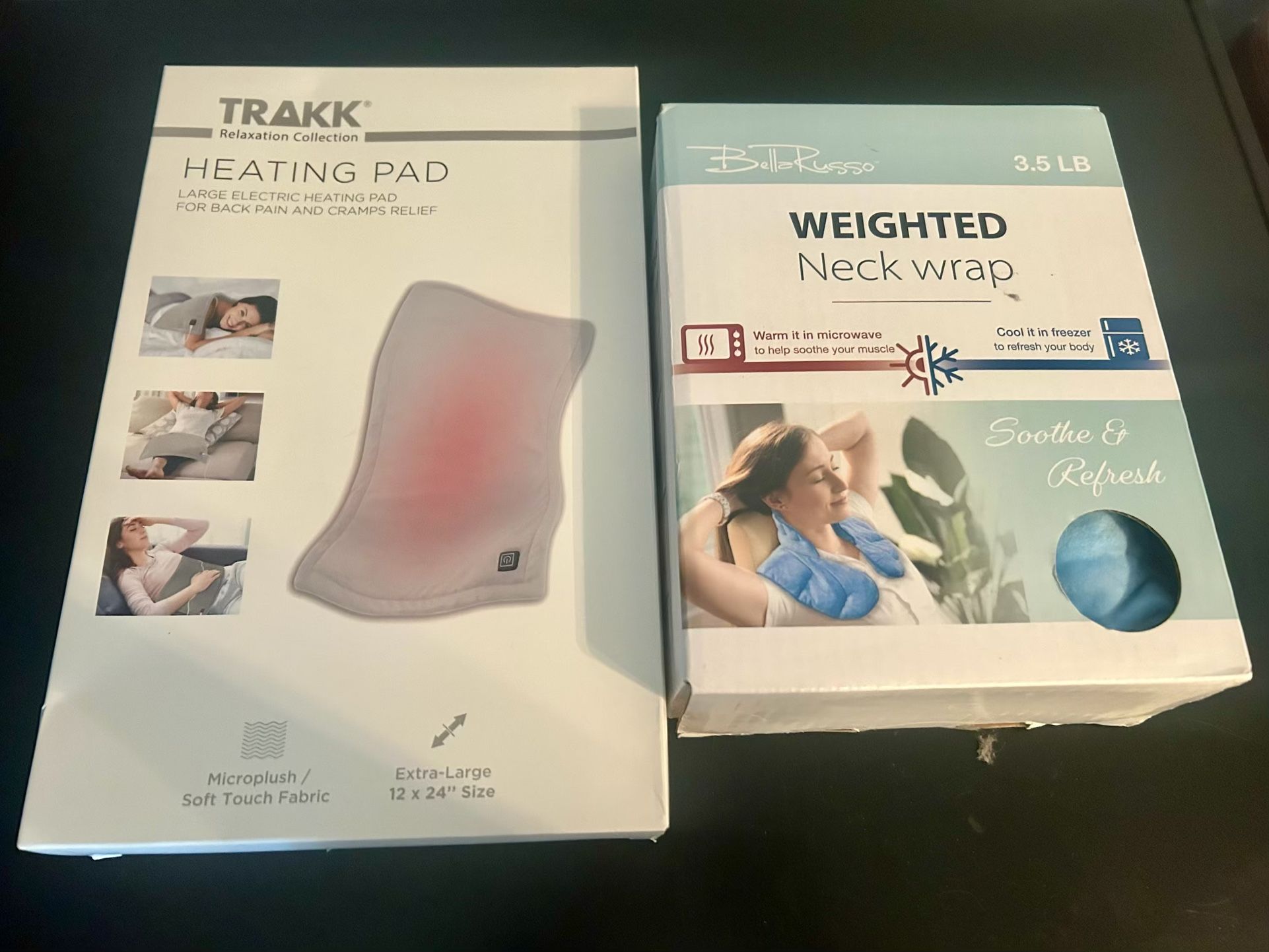 Belle Russo Weighted Neck Wrap W/ Trakk Heating Pad