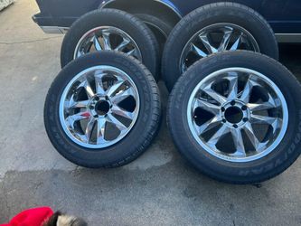A set of 4 Rims with tires