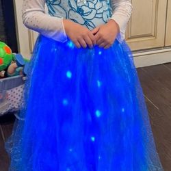 Baby Girl Frozen LED Dress Size 4/5