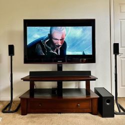 Samsung 52” TV Plus Entertainment Center 