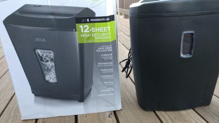 Cross cut shredder 12 sheet Ativa