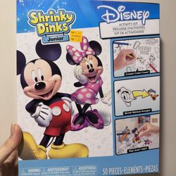 SHRINKY DINKS Junior Disney Classics Activity Kit Mickey Minnie Goofy 50 Pieces