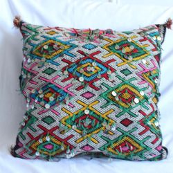 Vantage Moroccan Kilim Pillow Cushion Cover,Handmade Double face 19in X 18in