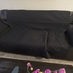 3-Seater Leather Sofa – Dark Brown