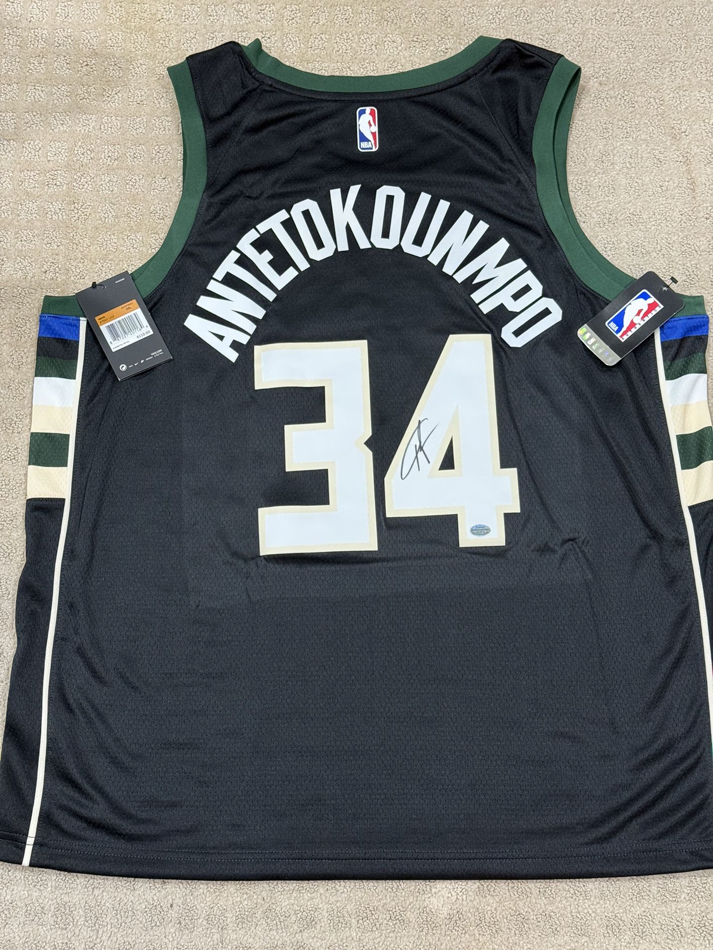 Giannis Signed Autograph Jersey Authentic Holo