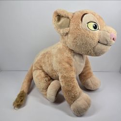 Disney Store Nala Plush 12" Stuffed Animal The Lion King Beige Lioness Girl Toy